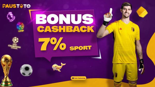 Bonus Cashback Mingguan Sport 7%